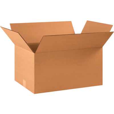 Global Industrial™ Cardboard Corrugated Boxes, 22"L x 14"W x 10"H, Kraft - Pkg Qty 20