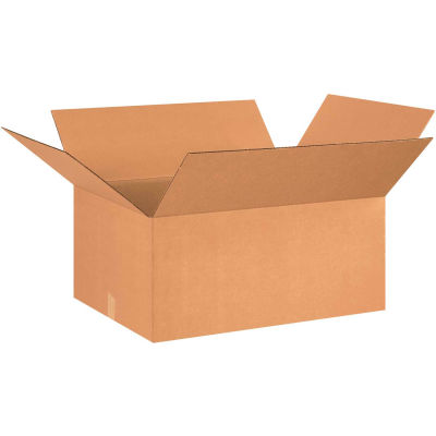 Global Industrial Cardboard Corrugated Boxes, 26"L x 20"W x 12"H, Kraft - Pkg Qty 15