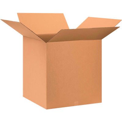 Global Industrial Cube Cardboard Corrugated Boxes, 28"L x 28"W x 28"H, Kraft - Pkg Qty 20