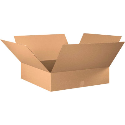 Flat Cardboard Corrugated Boxes 28" x 28" x 8" 200#/ECT-32 - Pkg Qty 10
