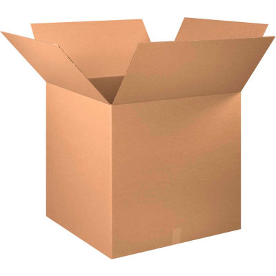 Global Industrial Cube Cardboard Corrugated Boxes, 30"L x 30"W x 30"H, Kraft - Pkg Qty 5