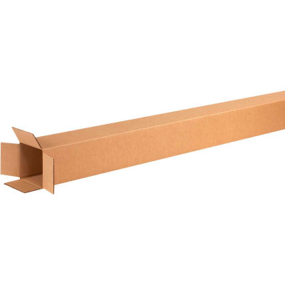Global Industrial™ Tall Cardboard Corrugated Boxes, 4"L x 4"W x 60"H, Kraft - Pkg Qty 25