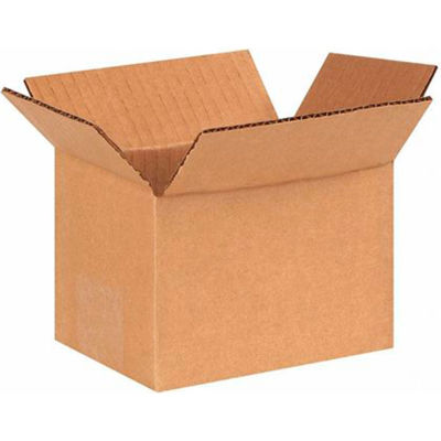 Cardboard Corrugated Boxes 6" x 4" x 4" 200#/ECT-32 - Pkg Qty 25