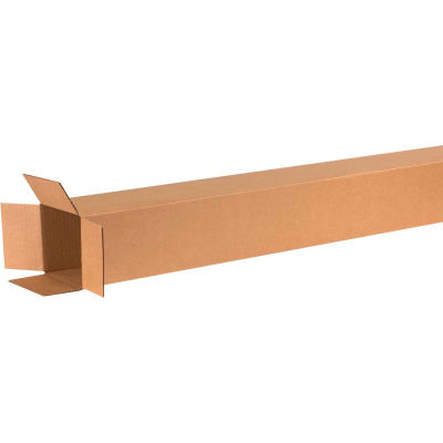 Global Industrial™ Tall Cardboard Corrugated Boxes, 6"L x 6"W x 60"H, Kraft - Pkg Qty 25