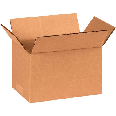 Global Industrial Cardboard Corrugated Boxes, 8"L x 5"W x 4"H, Kraft - Pkg Qty 25
