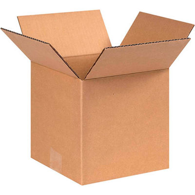 Global Industrial™ Cube Cardboard Corrugated Boxes, 8"L x 8"W x 8"H, Kraft - Pkg Qty 25