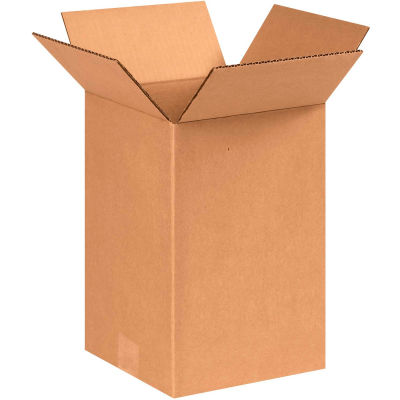Cardboard Corrugated Boxes 9" x 9" x 12" 200#/ECT-32 - Pkg Qty 25