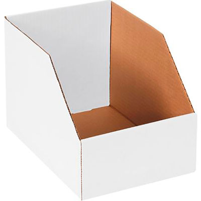 Global Industrial 8" x 12" x 8" Jumbo Open Top White Corrugated Boxes - Pkg Qty 50