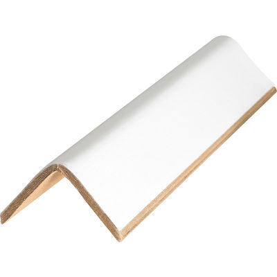 Global Industrial Heavy Duty Edge Protectors, 3"W x 3"D x 12"L, .225" Thick, White, 120/Pack
