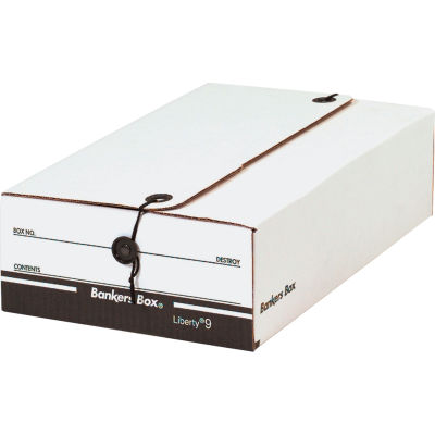 File Storage Box FSB600 - Checks 14-1/4"L x 9"W x 4"H - White - Price Each - Pkg Qty 12