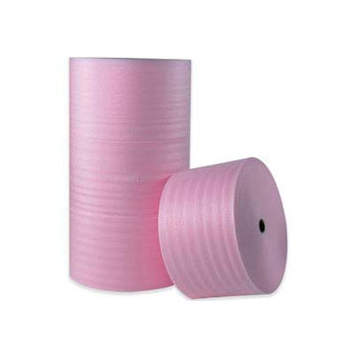 Anti-Static Air Foam Rolls 18"W x 250'L, 1/4" Thickness, Pink, 4 Rolls