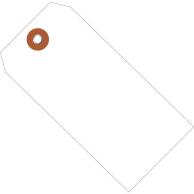 Plastic Shipping Tag 4-3/4" x 2-3/8" White - 100 Pack