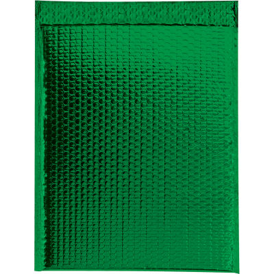 Glamour Bubble Mailers 16" x 17-1/2" Green, 48 Pack