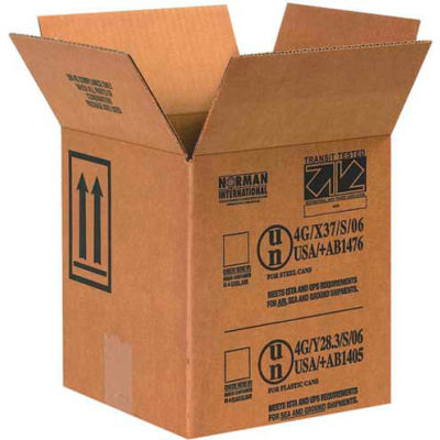 One - 1 Gallon Haz Mat Boxes, 8-1/2" x 8-1/2" x 9-5/16", 25/Pack