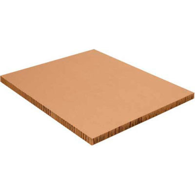 Honeycomb Pallet Sheets 48" x 96" x 2" Kraft, 20 Pack