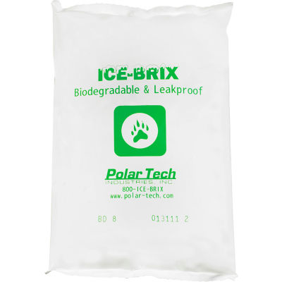 Ice-Brix 8 oz. Biodegradable Packs - 6" x 4" x 3/4", 72/Case