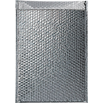 Cool Shield Thermal Bubble Mailers 12" x 17" Silver, 50 Pack