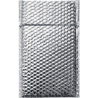 Cool Shield Thermal Bubble Mailers 6-1/2" x 10-1/2" Silver, 100 Pack