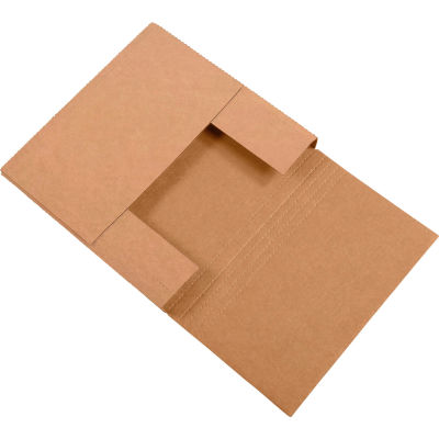 Easy-Fold Corrugated Mailers 18" x 18" x 2" 200#/ECT-32 Kraft - Pkg Qty 50