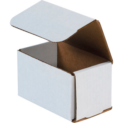 Corrugated Mailers 5" x 3" x 3" 200#/ECT-32 White - Pkg Qty 50