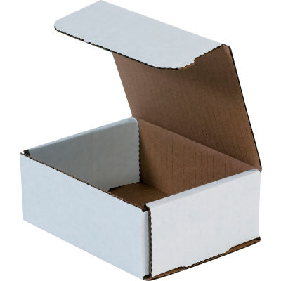 Corrugated Mailers 5" x 4" x 2" 200#/ECT-32 White - Pkg Qty 50
