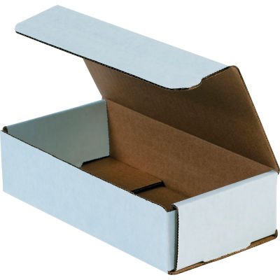 Corrugated Mailers 8" x 4" x 2" 200#/ECT-32 White - Pkg Qty 50