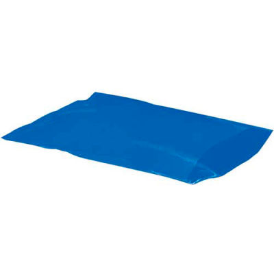Flat Poly Bags 15" x 18" 2 Mil Blue 1,000 Pack