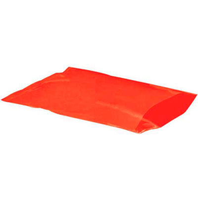 Flat Poly Bags 15" x 18" 2 Mil Red 1,000 Pack