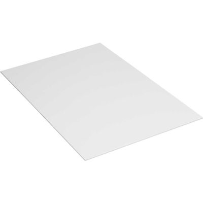 Global Industrial™ Plastic Corrugated Sheets, 96"L x 48"W, White, Pack of 10 - Pkg Qty 10