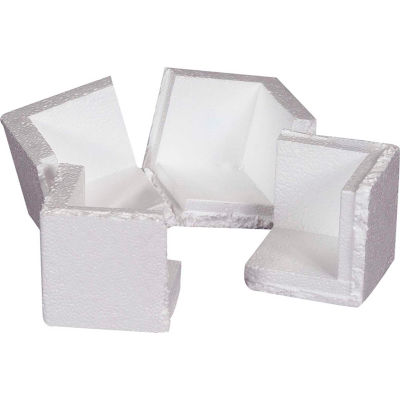 Foam Corners 3-3/4" x 3-3/4" x 3-3/4" White, 400/Case