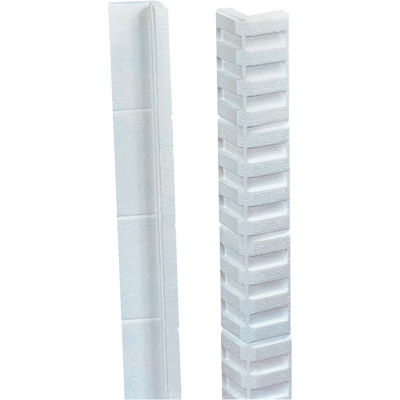 Global Industrial Foam Edge Protectors, 24"L x 3"W x 3"H, White, 150/Pack