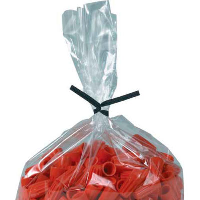 Plastic Twist Ties 10" x 5/32" Black 2000 Pack