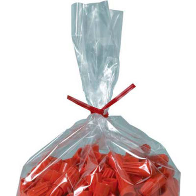 Plastic Twist Ties 10" x 5/32" Red 2000 Pack