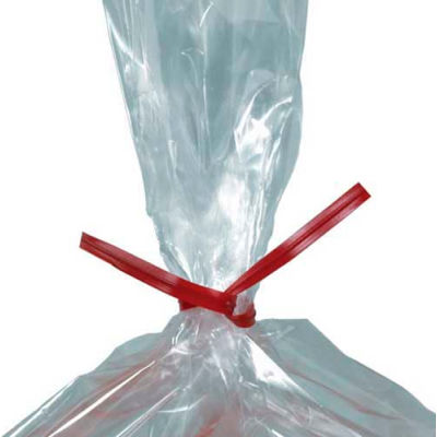 Plastic Twist Ties 8" x 5/32" Red 2,000 Pack