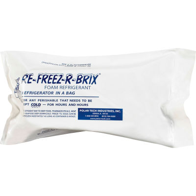 Re-Freez-R-Brix 64 oz. Cold Bricks - 9" x 4" x 3", 8/Case