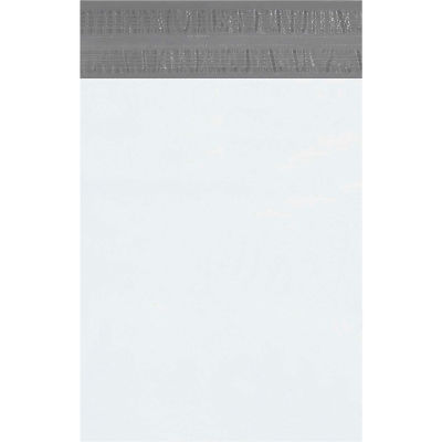 Returnable Poly Mailers 12" x 15-1/2", 2.5 Mil White, 100 Pack