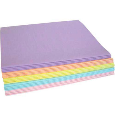 Tissue Paper, 10#, 20" x 30", Assorted Pastel Colors, 480 Pack