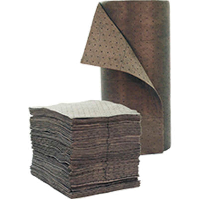 Chemtex BP12G Sorbent Pads, Universal, 15" x 19", Double Weight, Bonded Meltblown, 100/Pack