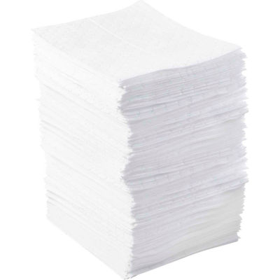 Brady SPC® BPO200 BASIC Oil Only Pads, 15"W x 17"L, Light Weight, Bale/200