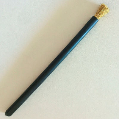 LPD Trade Brass Bristle Brush, Round, 1/4" - BR201 - Pkg Qty 3