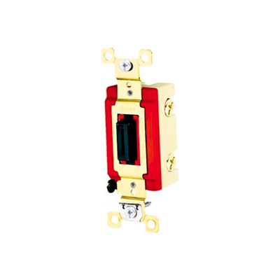 Bryant 4903L Industrial Grade Toggle Switch, Three Way, 20A, 120/277V AC, Locking