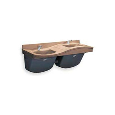 Bradley Corp® Lavatory System, Low On Left, 2 People, Series FL2L, 2 Person