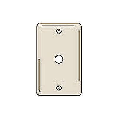 Bryant NP11I Telephone and Coax Plate, 1-Gang, Standard, Ivory Nylon, Box