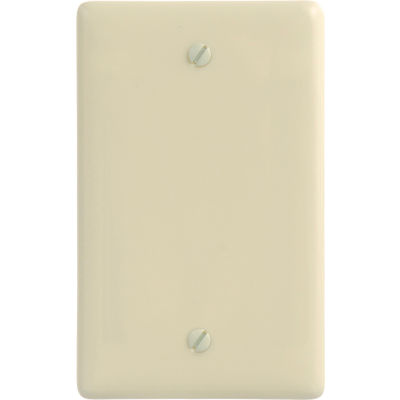 Bryant NP13AL Box Mounted Blank Plate, 1-Gang, Standard, Almond Nylon
