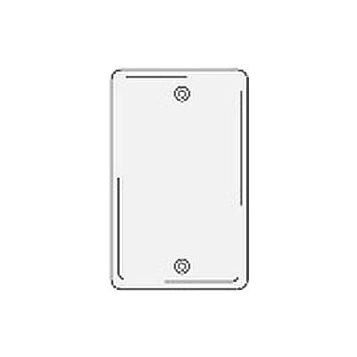 Bryant NP13W Box Mounted Blank Plate, 1-Gang, Standard, White Nylon