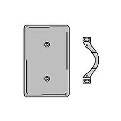 Bryant NP14GY Strap Mounted Blank Plate, 1-Gang, Standard, Gray Nylon