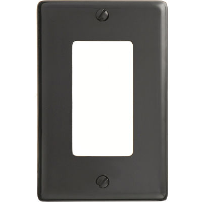 Bryant NP26BK Styleline Rectangular Plate, 1-Gang, Standard, Black Nylon