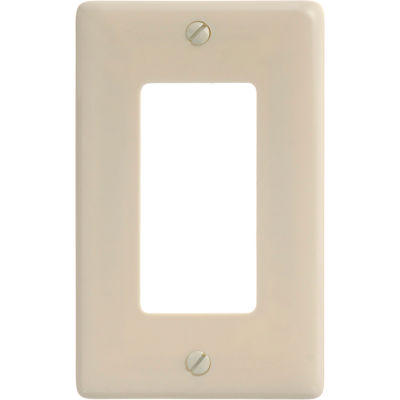 Bryant Np26i Styleline Rectangular Plate, 1-Gang, Standard, Ivory Nylon - Pkg Qty 25