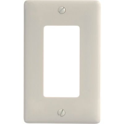 Bryant NP26LA Styleline Rectangular Plate, 1-Gang, Standard, Light Almond Nylon
