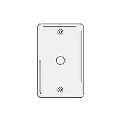 Bryant NPJ11W Telephone and Coax Plate, 1-Gang, Mid-Size, White Nylon